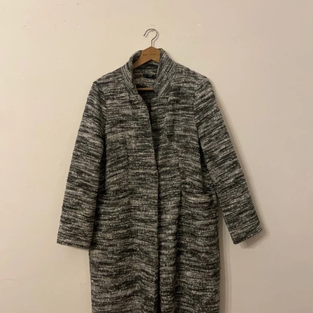 H&M Black and Gray Women's Coat
